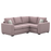 Lucy Fabric Corner Sofa Collection - Choice Of Sizes & Fabrics - The Furniture Mega Store 