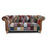 Chester Club Fabric Patchwork Chesterfield Sofa & Chair Collection - The Furniture Mega Store 