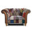 Chester Club Fabric Patchwork Chesterfield Sofa & Chair Collection - The Furniture Mega Store 