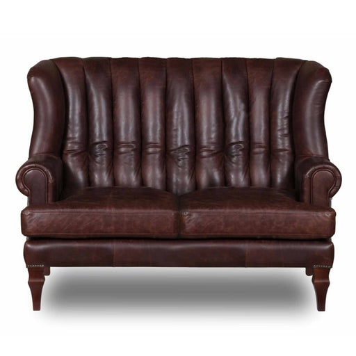 Scholar Sofa & Armchair Collection - Bespoke Vintage leather & Harris Tweed Options - The Furniture Mega Store 