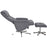 Vida Living Rayna Grey Fabric Recliner Chair with Footstool - The Furniture Mega Store 