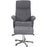 Vida Living Rayna Grey Fabric Recliner Chair with Footstool - The Furniture Mega Store 