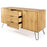 Augusta Pine Medium Sideboard with Hairpin Legs - The Furniture Mega Store 
