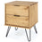 Augusta Pine Bedside Cabinet with Hairpin Legs - The Furniture Mega Store 