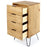 Augusta Pine 4 Drawer Narrow Chest with Hairpin Legs - The Furniture Mega Store 