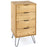 Augusta Pine 4 Drawer Narrow Chest with Hairpin Legs - The Furniture Mega Store 