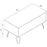 Augusta Pine Open Coffee Table with Hairpin Legs - The Furniture Mega Store 
