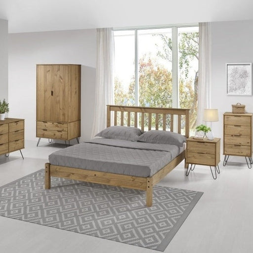 Augusta Pine Slatted Low End Bedstead - The Furniture Mega Store 