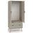 Augusta Driftwood 2 Door Combi Wardrobe with Hairpin Legs - The Furniture Mega Store 