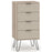 Augusta Driftwood 4 Drawer Narrow Chest with Hairpin Legs - The Furniture Mega Store 