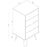 Augusta Driftwood 4 Drawer Narrow Chest with Hairpin Legs - The Furniture Mega Store 