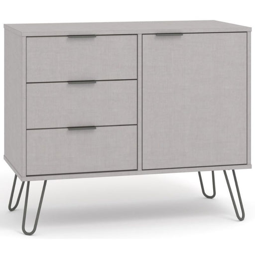 Augusta Grey Small Sideboard with Hairpin Legs - The Furniture Mega Store 