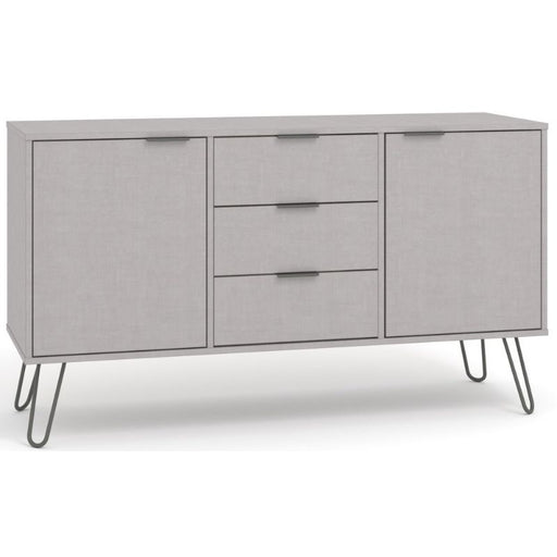 Augusta Grey Wide Sideboard with Hairpin Legs - The Furniture Mega Store 