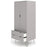 Augusta Grey 2 Door Combi Wardrobe with Hairpin Legs - The Furniture Mega Store 