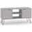 Augusta Grey 2 Door TV Unit with Hairpin Legs - The Furniture Mega Store 