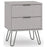 Augusta Grey Bedside Cabinet with Hairpin Legs - The Furniture Mega Store 