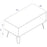 Augusta Grey Open Coffee Table with Hairpin Legs - The Furniture Mega Store 