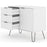 Augusta White Small Sideboard with Hairpin Legs - The Furniture Mega Store 