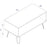 Augusta White Open Coffee Table with Hairpin Legs - The Furniture Mega Store 