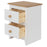 Capri White Petite Bedside Cabinet - The Furniture Mega Store 