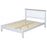 Capri White 4ft 6in Double Slatted Low End Bedstead - The Furniture Mega Store 