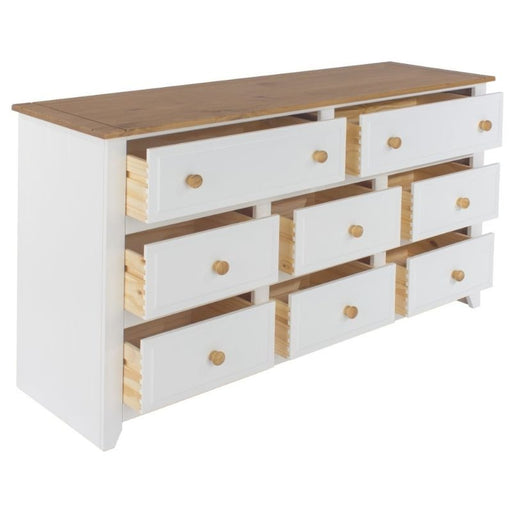 Capri White 6+2 Drawer Chest - The Furniture Mega Store 