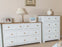 Capri White 6+2 Drawer Chest - The Furniture Mega Store 