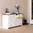 Capri White 6+2 Drawer Chest - The Furniture Mega Store 