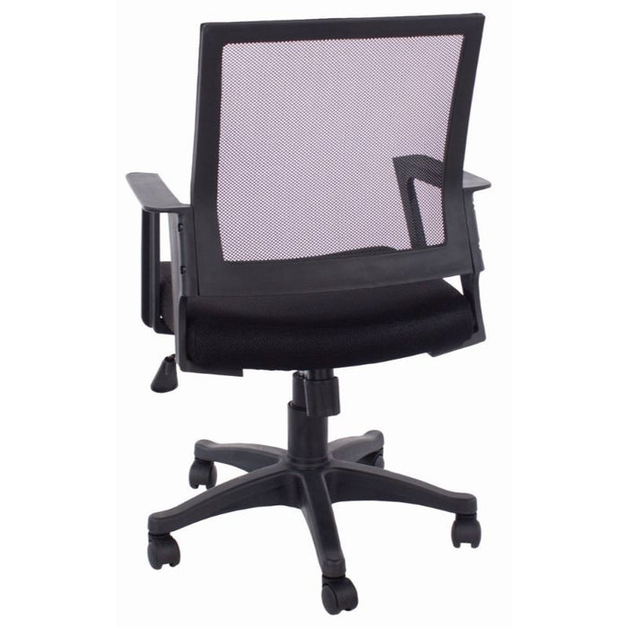 Loft Black Mesh Square Back Home Office Chair - The Furniture Mega Store 