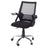 Loft Black Mesh Study Chair with Arms - The Furniture Mega Store 