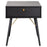 Vida Living Barcelona Black Bedside Table - The Furniture Mega Store 