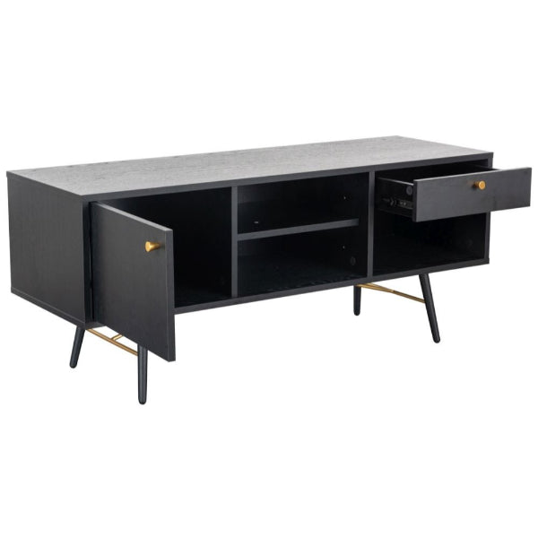 Vida Living Barcelona Black TV Unit - The Furniture Mega Store 