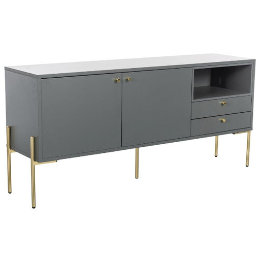 Vida Living Madrid Grey and Gold Sideboard - The Furniture Mega Store 