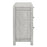 Flora Grey Washed Oak Sideboard, 140cm W with 2 Doors and 3 Drawers - The Furniture Mega Store 