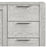 Flora Grey Washed Oak Sideboard, 140cm W with 2 Doors and 3 Drawers - The Furniture Mega Store 