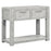 Flora Grey Washed Oak Console Table, 100cm width with 2 Drawers - The Furniture Mega Store 