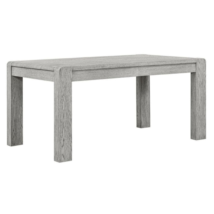 Flora Grey Washed Oak Dining Table, 160cm-210cm Rectangular Extending Top, Seats 4 to 6 Diners - The Furniture Mega Store 
