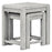 Flora Grey Washed Oak Nest of Table - The Furniture Mega Store 