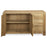 Laney Oak Sideboard, 140cm W with 2 Doors and 3 Drawers - The Furniture Mega Store 