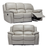 Falcon Leather Recliner 3 Seater + 2 Seater Sofa Set - Choice Of Colours - The Furniture Mega Store 