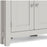 Cross Country Grey and Oak Corner Cupboard - 2 Door - The Furniture Mega Store 