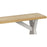 Cross Country Grey and Oak Cross Leg Bench - The Furniture Mega Store 