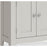 Cross Country Grey and Oak Mini Cupboard - 2 Door - The Furniture Mega Store 