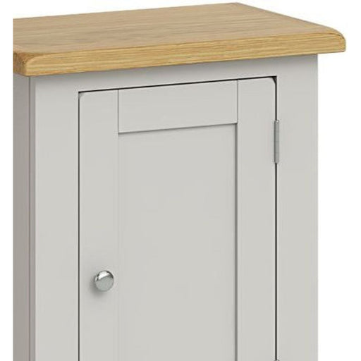 Cross Country Grey and Oak Single Cupboard - 1 Door - The Furniture Mega Store 