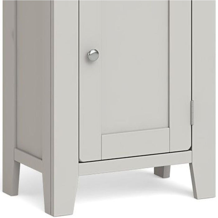 Cross Country Grey and Oak Single Cupboard - 1 Door - The Furniture Mega Store 