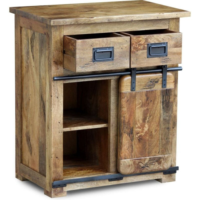 Germain Iron Works Mango Wood Hall Cabinet - The Furniture Mega Store 