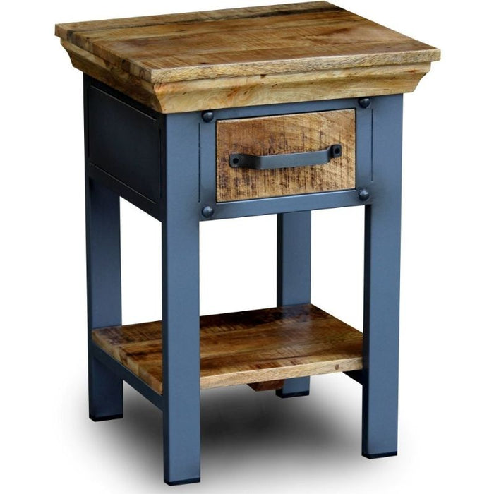 Metro Mango Wood Side Table - The Furniture Mega Store 