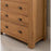 Vida Living Breeze Oak 4 Drawer Chest - The Furniture Mega Store 