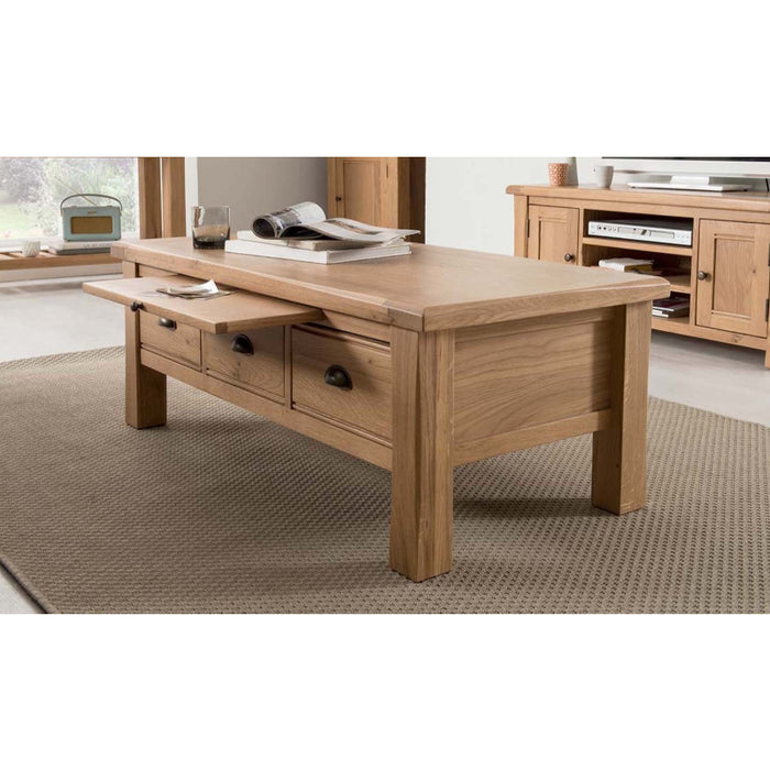 Vida Living Breeze Oak Storage Coffee Table - The Furniture Mega Store 