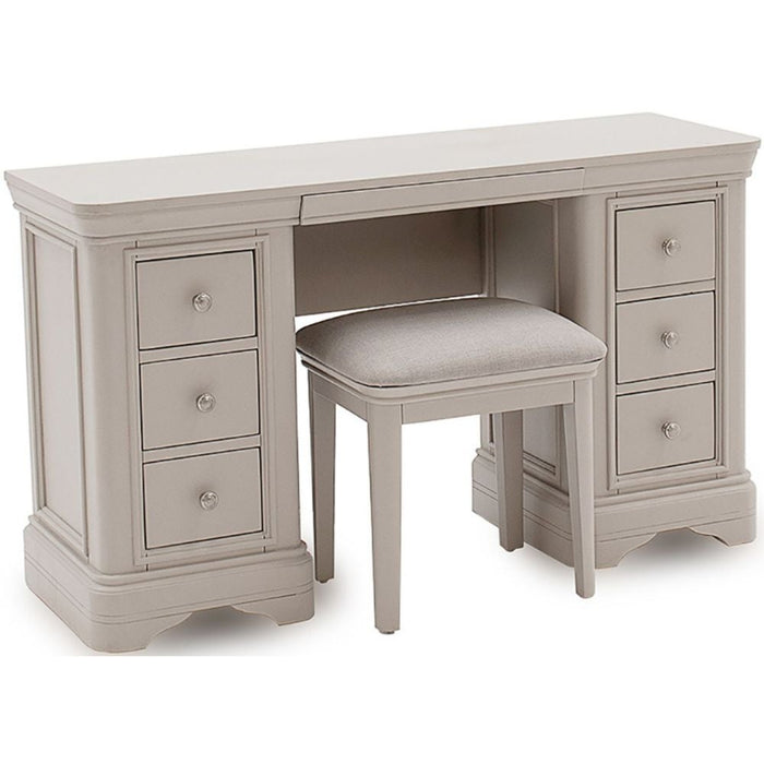 Vida Living Mabel Taupe Painted Dressing Table - The Furniture Mega Store 